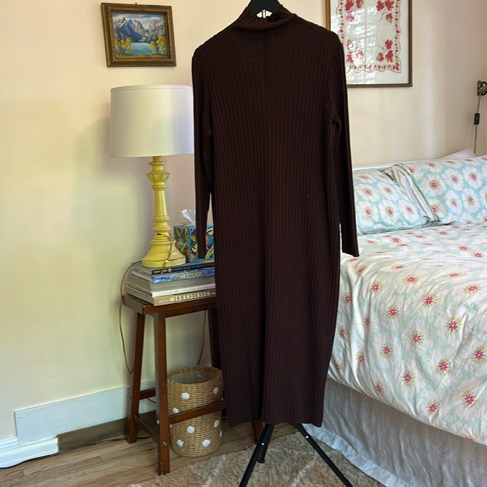 Eileen Fisher Ribbed merino wool sweater dress